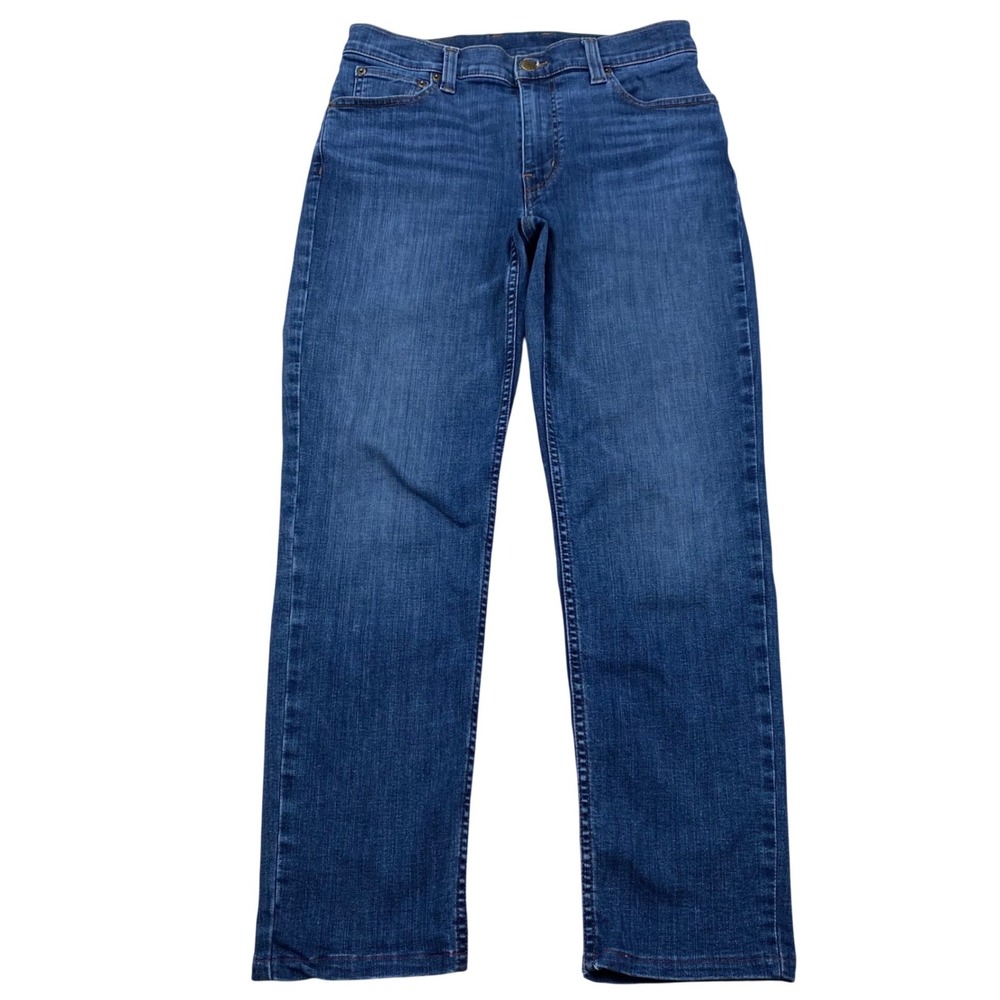 LL Bean Straight Leg Jeans Women 31x30 (30.5x27.75) Blue Denim CoolMax 514868